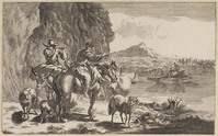 KG 05216
<br/>
Herderin en herder met dwarsfluit
<br/>
<em>Stenberger, T.C. (XVIII)</em>